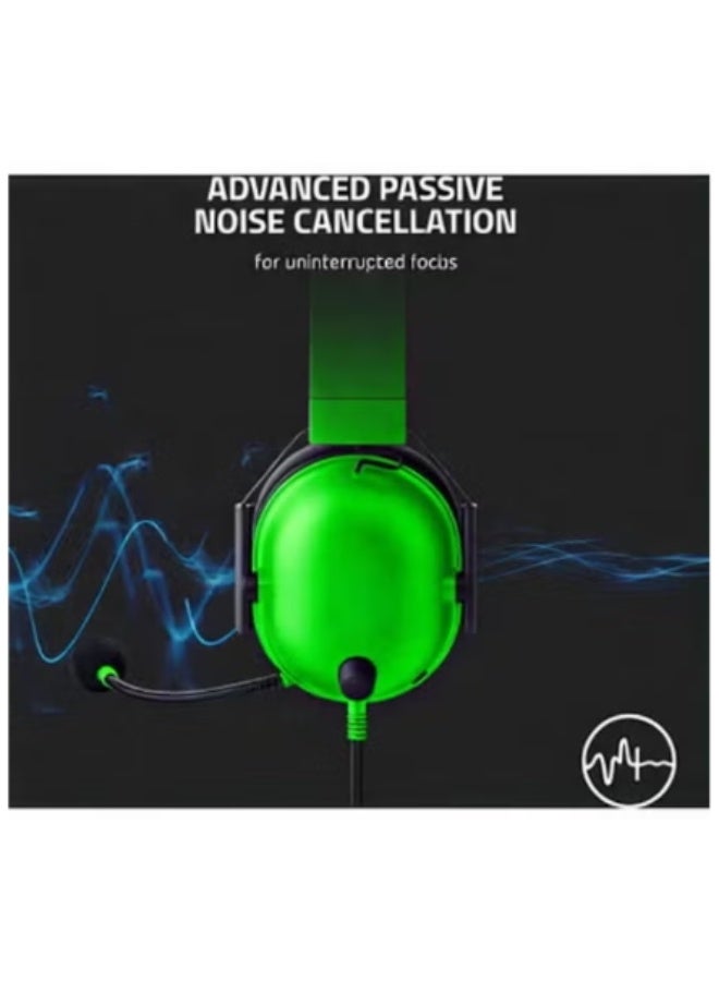 Razer BlackShark V2 X Wired Esports Gaming Headset, 7.1 Surround Sound, 50mm Drivers, 240g Lightweight Build, Noise Cancelling Mic, Hybrid Memory Foam Cushions Comfort, Green | RZ04-03240600-R3M1 - Image 5